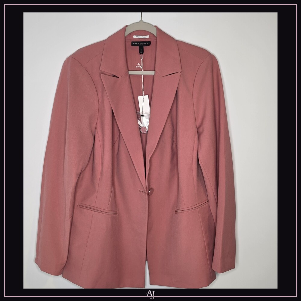 Lane Bryant Bryant Blazer Size 18 Dusty Rose Blazer